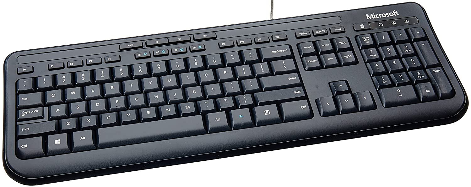 Bộ bàn phím, chuột có dây Microsoft Wired Desktop 600 - Hàng chính hãng