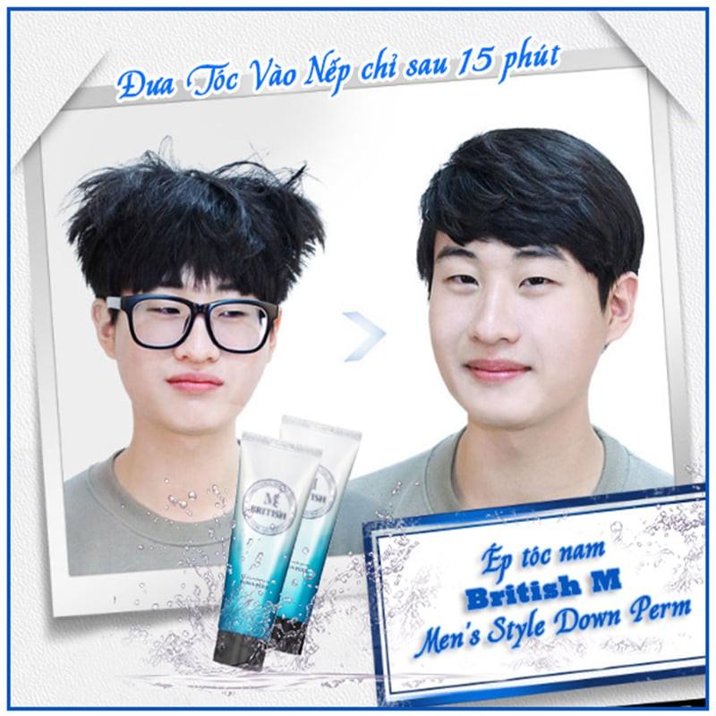 Ép tóc mai chuyên nghiệp cho Nam BRITISH M Men's Style Down Perm - 200g