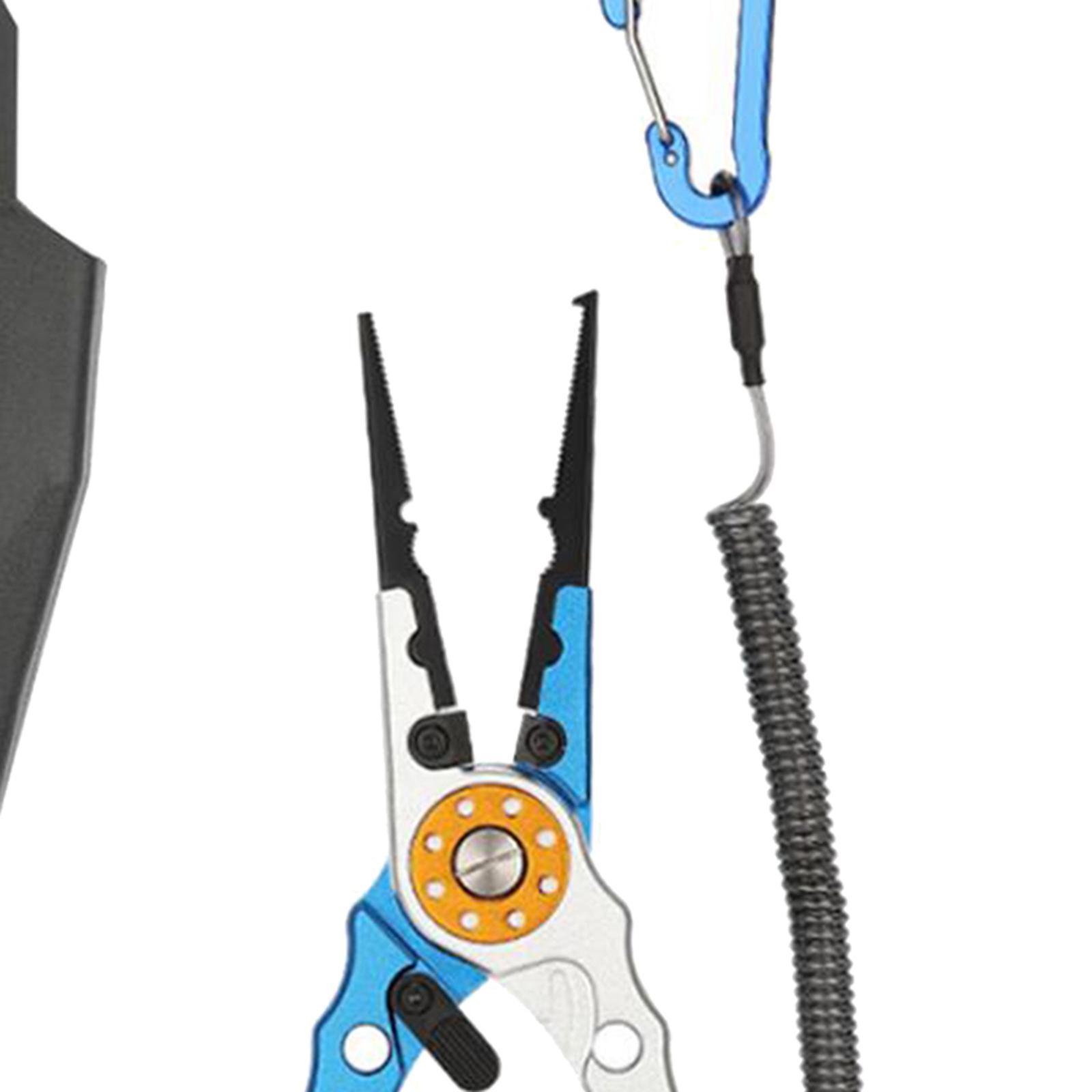 Fishing Pliers Fly Fishing Gear Hook Remover, Professional for Freshwater Saltwater Gear Multi Tool Lightweight Braid Line Cutting Scissors