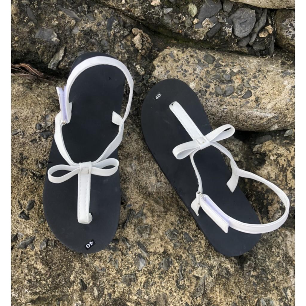 dép quai hậu nữ sandal đồng nai ( đế đen quai hậu trắng ) size từ 34 nữ đến 42 nữ có đủ màu đủ size có size em bé