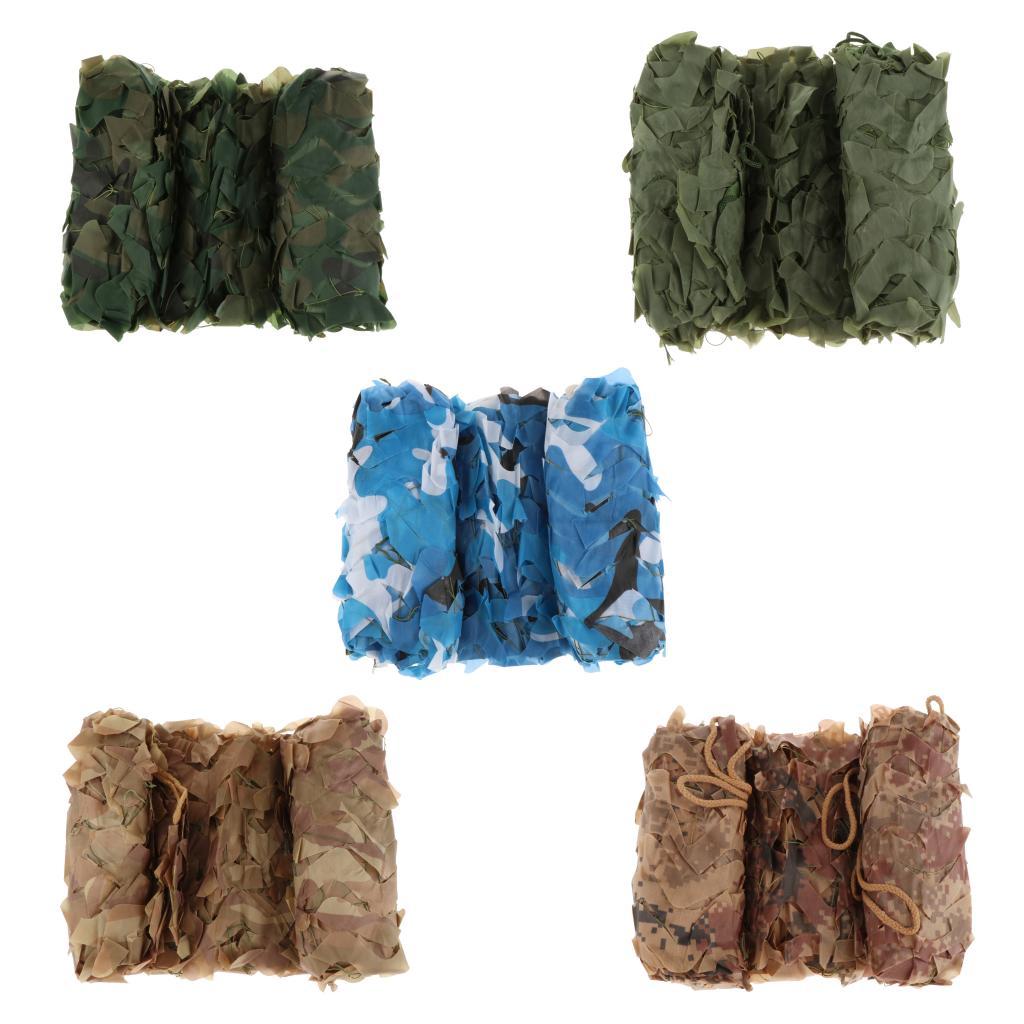 Premium Woodland Camouflage Netting Leaves Shooting Watch Blind Net Tarp Cover