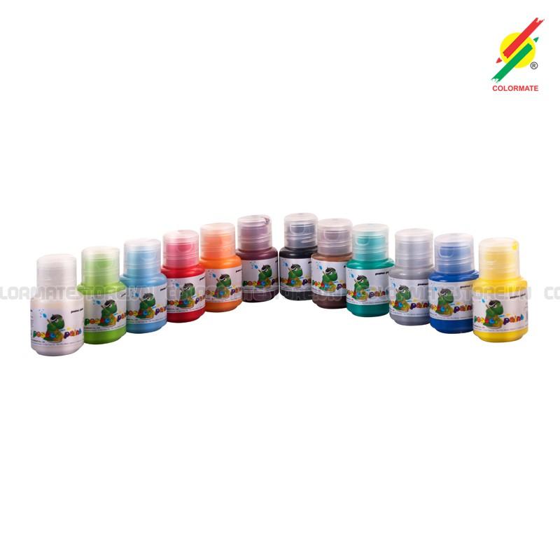 Màu vẽ Acrylic Colormate hộp 12 màu chai 30ml - COLORMATE