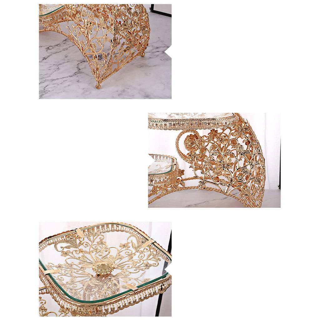 Luxury Fruit Bowl Creative Fruit Basket Bowl Stand for Home Wedding Holiday Party Decor