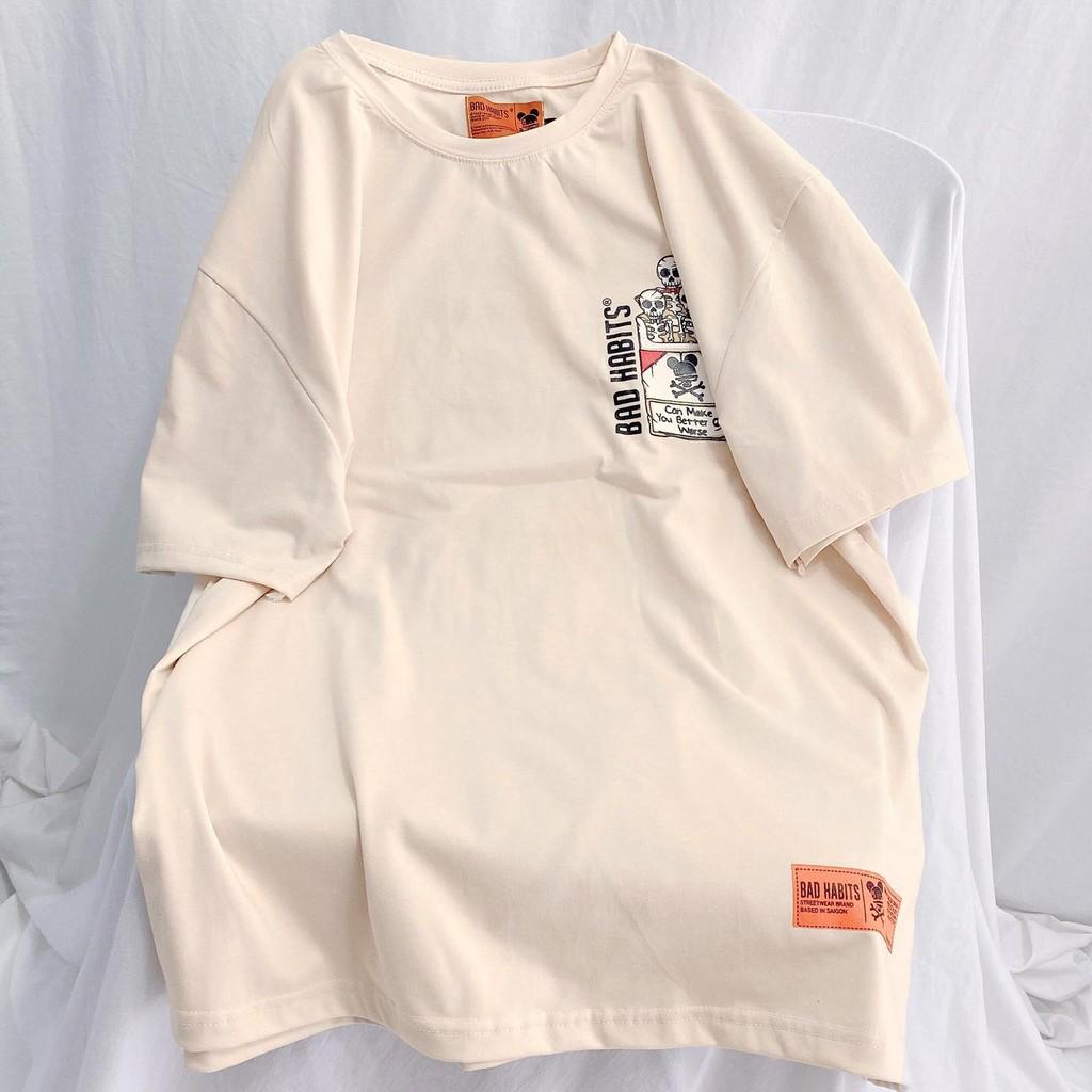 Áo thun Bad Habits Tobacco Áo form rộng tay lỡ unisex local brand - GIN STORE