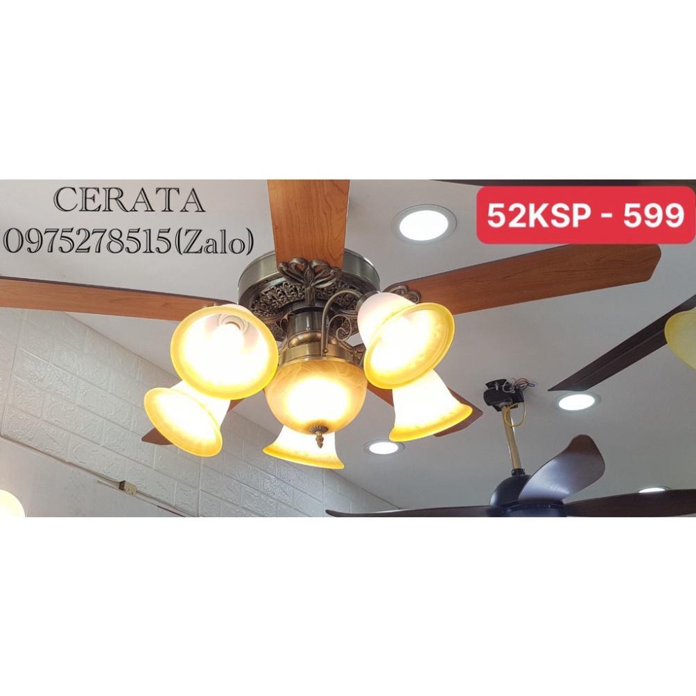 Quạt Trần Có Đèn SCG-72 Promax Lõi Đồng Full 6 tiêu chuẩn Gió, Lắp Cho Mọi tổ ấm