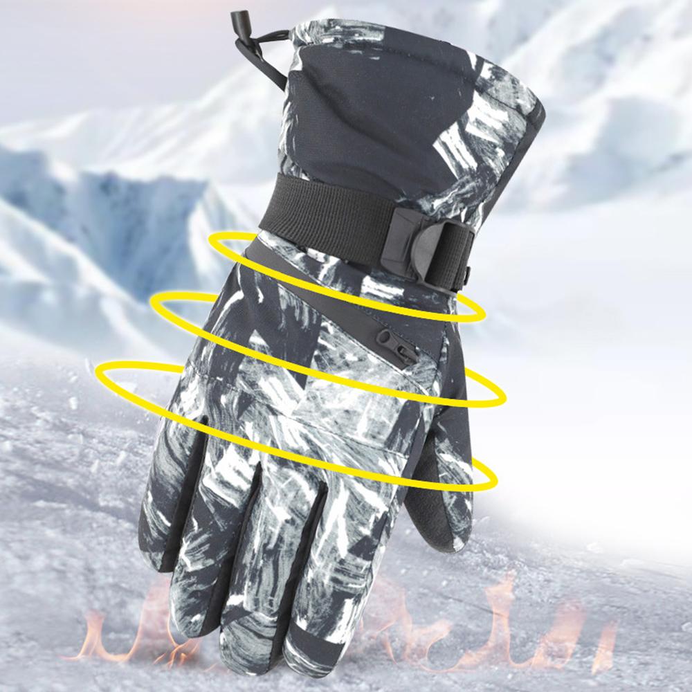 Găng Tay Mùa Đông Unisex Nam Nữ Giữ Ấm Chống Thấm Nước Sử Dụng Màn Hình Cảm Ứng Dễ Dàng