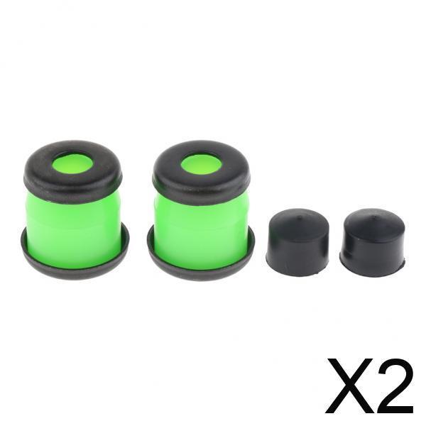 2xSkateboard Rebuild Kit Bushings Washers Pivot Cups for 2 Trucks 5in Green