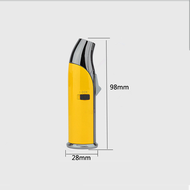 Vỏ Hột Quẹt Bật Lửa Gas  COB-988 Khò 1 Tia Mạnh Mẽ Kèm Đục Tiện Lợi - Màu Vàng (KHÔNG SẴN GAS)