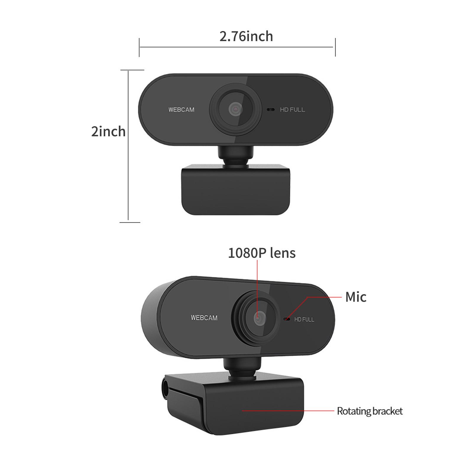 Hd 1080P Webcam Máy Tính Mini Pc Camera Web