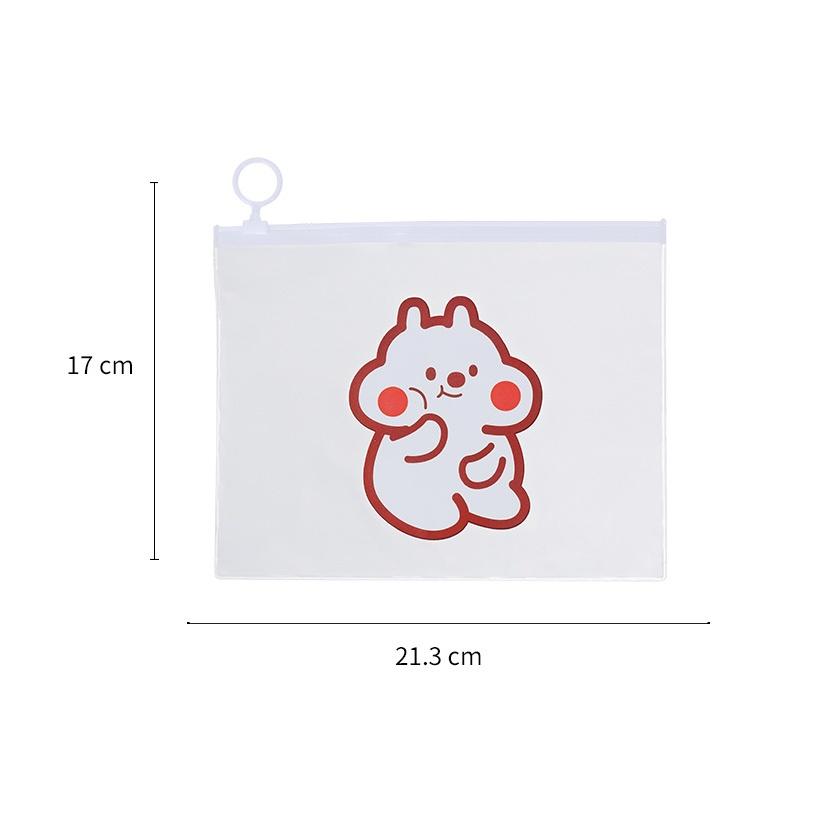 Túi đựng bút trong suốt nhiều mẫu hoạt hình xinh DUASHOP