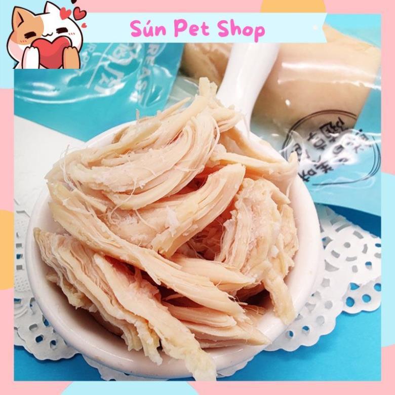 Ức gà hấp ăn liền cho chó mèo - Ức gà Pet Snack, Real Chicken, Masti cho thú cưng (40g)