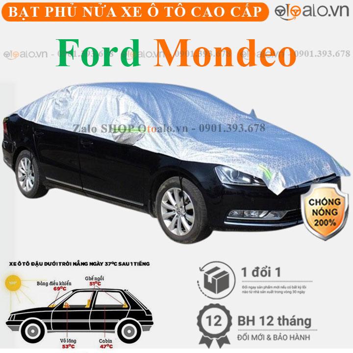 Bạt phủ nửa xe Ford Mondeo vải dù 3 lớp