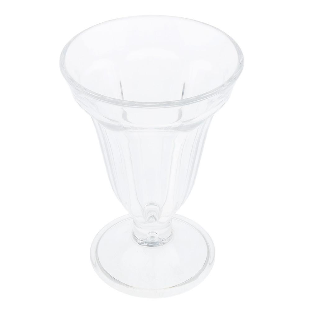 Clear Acrylic Ice Cream Cup Sundae Cup Fruit Dessert Bowl Milkshake Cup #3
