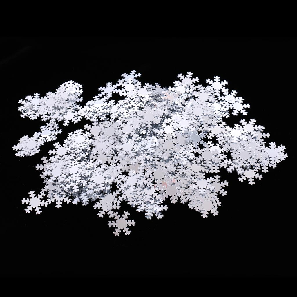 Christmas White Snowflake Throwing Confetti Party Tabletop Decor 15g