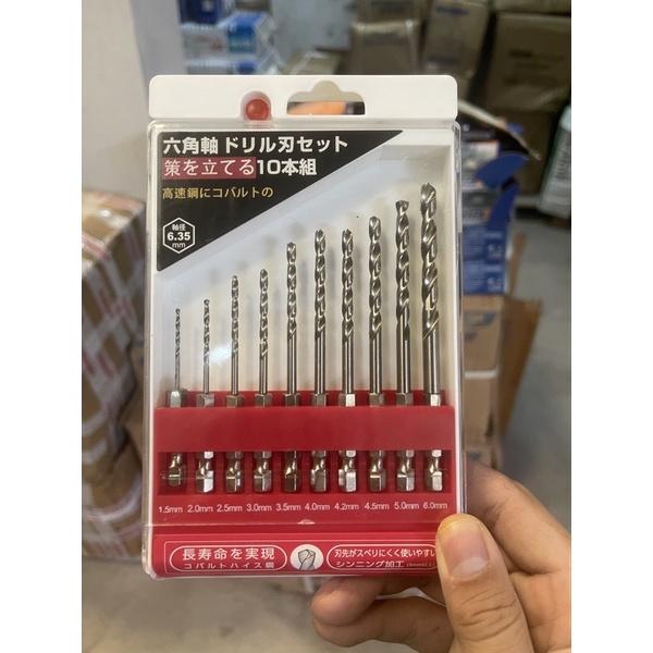 Mũi khoan kim loại/Inox chuôi lục cho máy pin