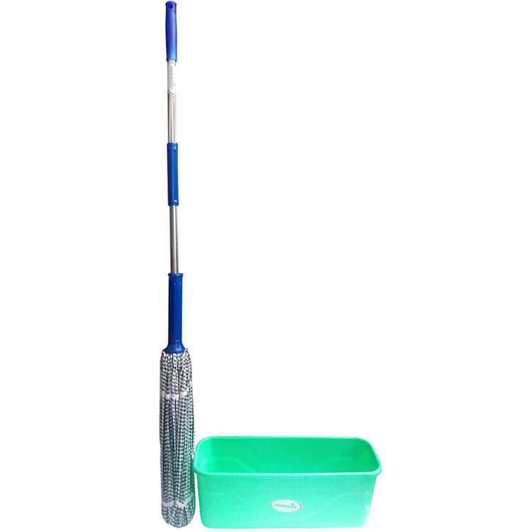 Combo cây lau trợ lực cao cấp Homeeasy HO-03 + Xô đựng nước lau nhà 45cm