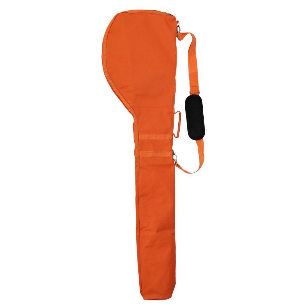 Pack of 2 Lightweight Golf Sunday Bag Travel Carry Case Cover- Golf Accessories for Golf Club – Orange and Green Colors