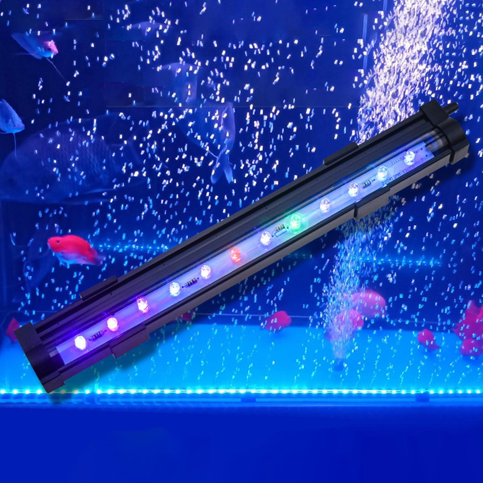 LED Aquarium Light Fish Tank Lamp Submersible Underwater Light Waterproof