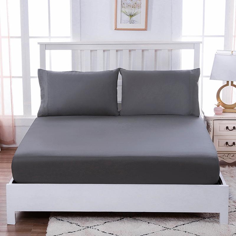 Màu Trang Bị Tấm Vương Hoàng Hậu Full Đôi Kích Thước Đơn Bọc Nệm Với Tất Cả-Xung Quanh Đai Cao Su Đàn Hồi Giường ga