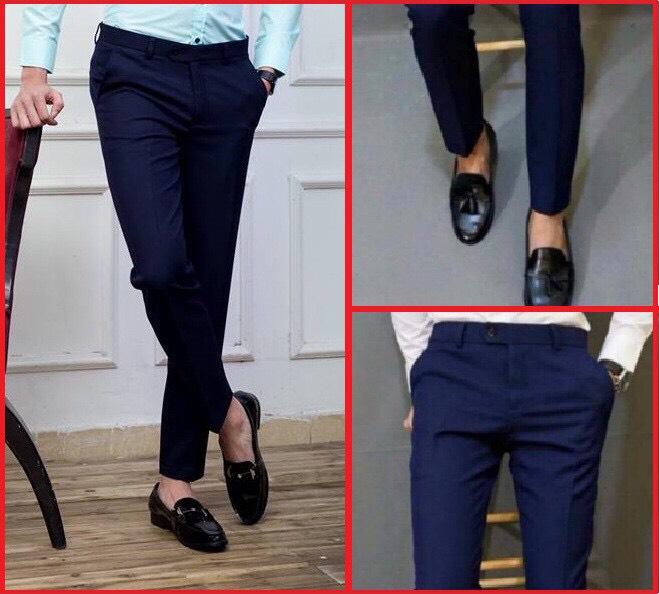 Quần tây nam vải xí nghiệp M03 - xanh đen