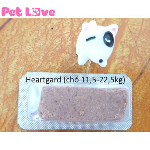 Heartgard tẩy giun tim, giun móc, giun đũa (chó 11,5 - 22,5kg; 1 hộp x 6 viên)