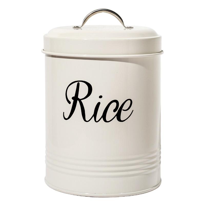 Country Rice Bucket Multifunction Rice Storage Box Washing Powder Grain Sealed Jar Moisture-Proof Sundries Bucket 3L