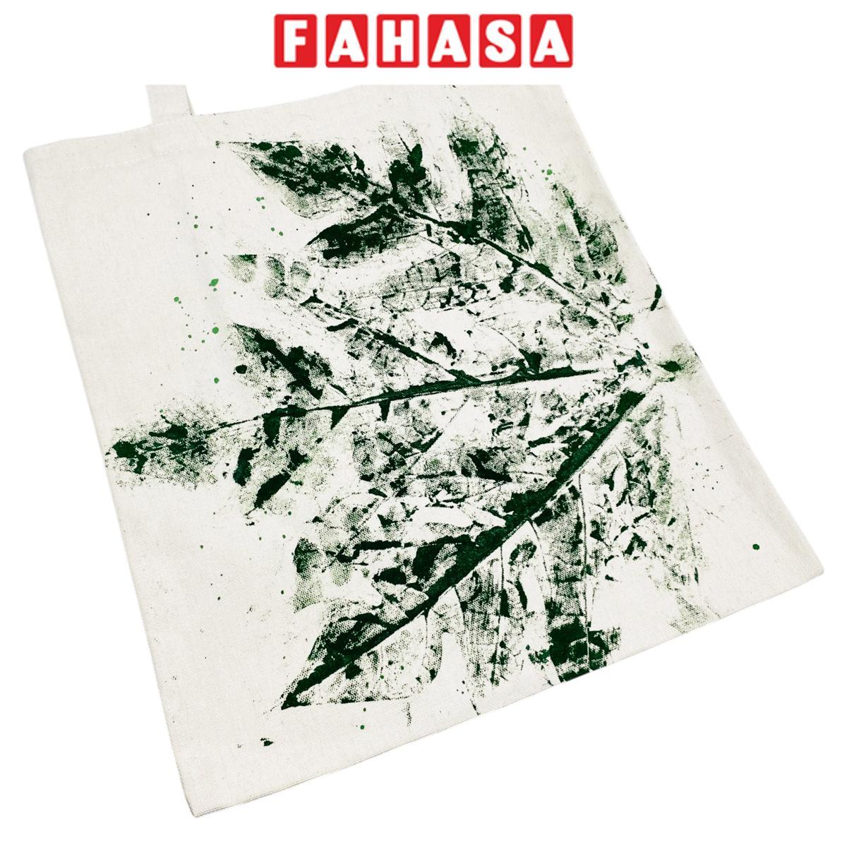 Túi Tote Đủ Đầy In Lá Tươi - Size M - Saigon ZeroWaste (Họa Tiết Lá Ngẫu Nhiên)