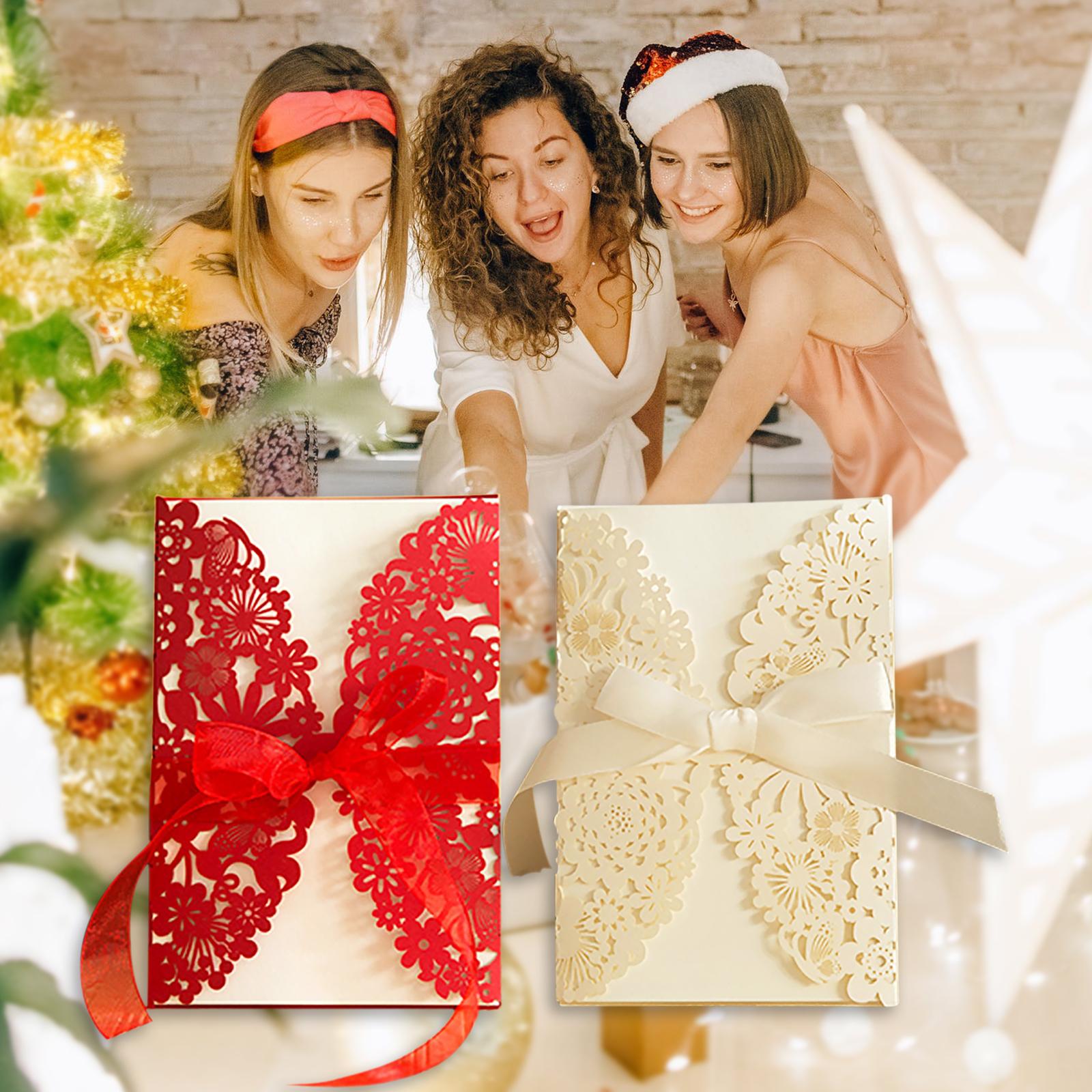 Thiệp Mời Đám Cưới Với Phong Bì Bowknot Cho Đám Cưới