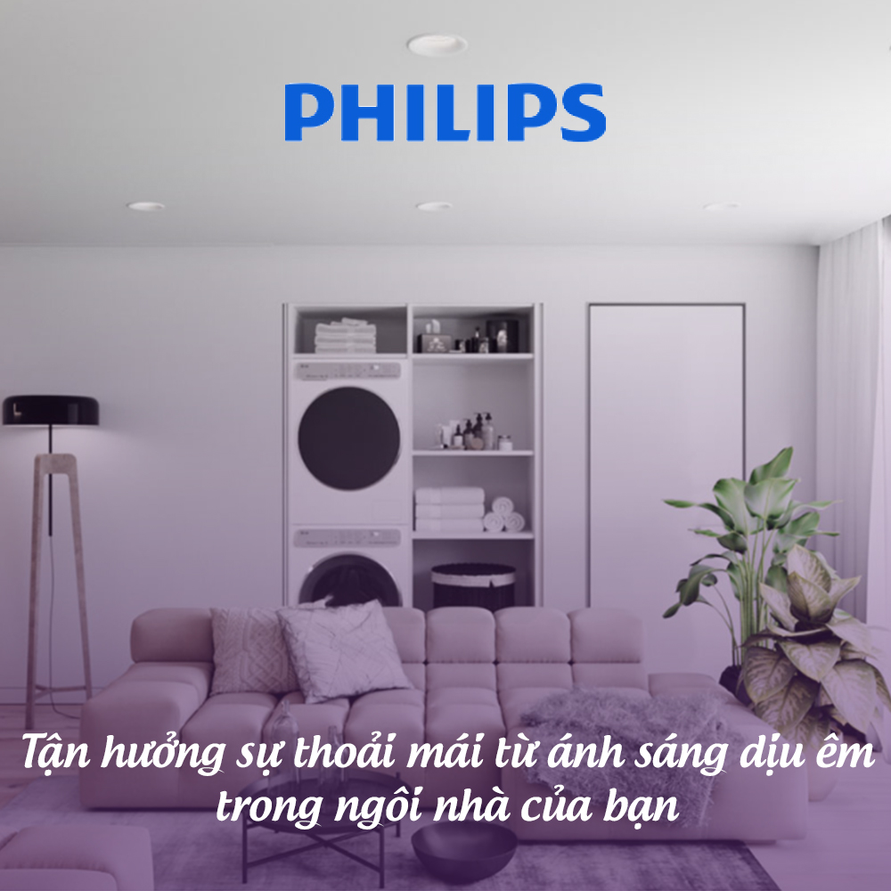 Bộ Đèn PHILIPS LED Âm Trần MESON IO Thế Hệ Mới - 5W 7W 9W 13W