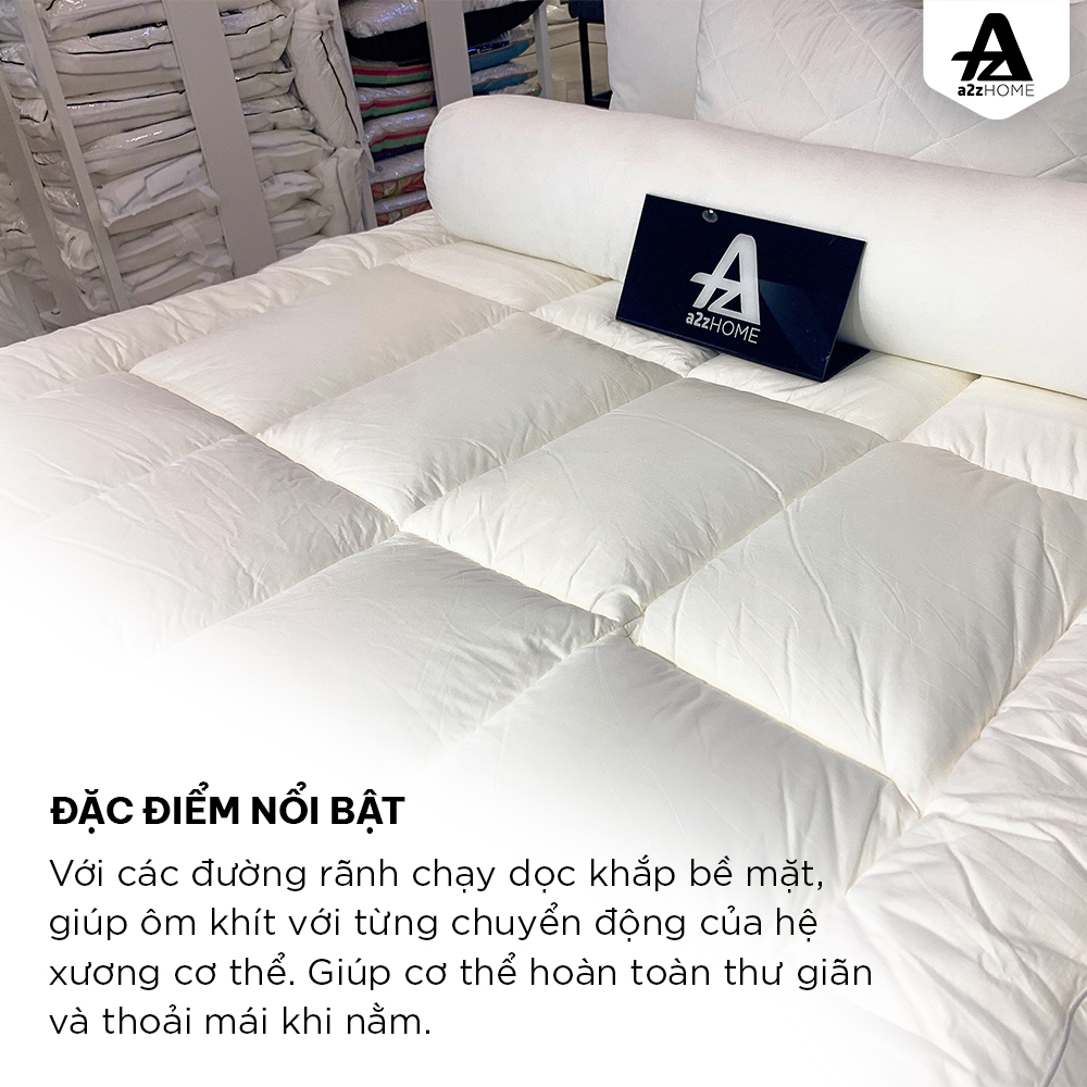 Tấm Làm Mềm Nệm - Lông Ngỗng Nhân Tạo, 100% Cotton Cao Cấp - DP0004- DP0005 - A2Z Home