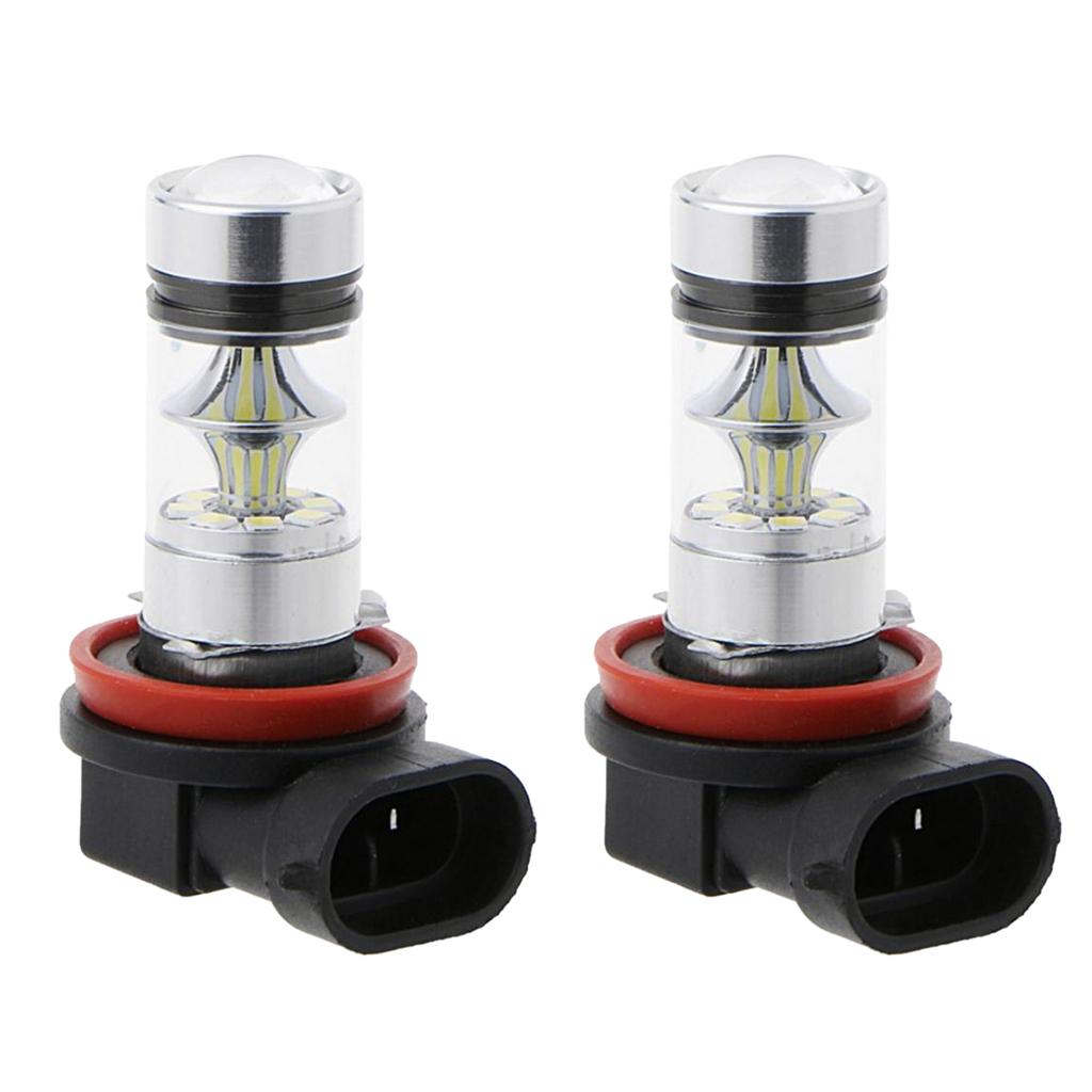 1 Pair H11 H8 H9 8000K 100W 20-SMD LED Projector Fog Driving Lights Ice Blue