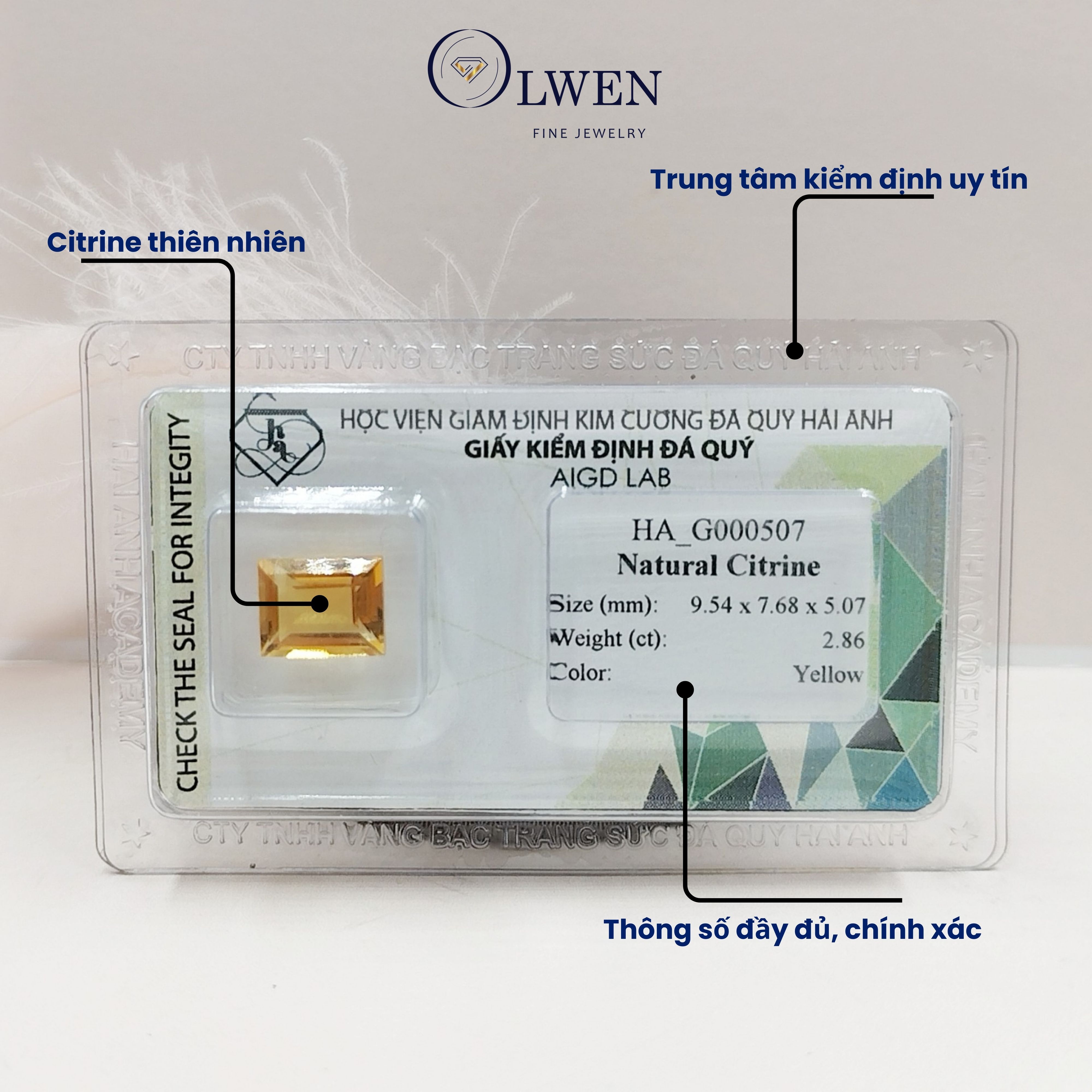 Viên đá thạch anh vàng thiên nhiên_HA-G000507