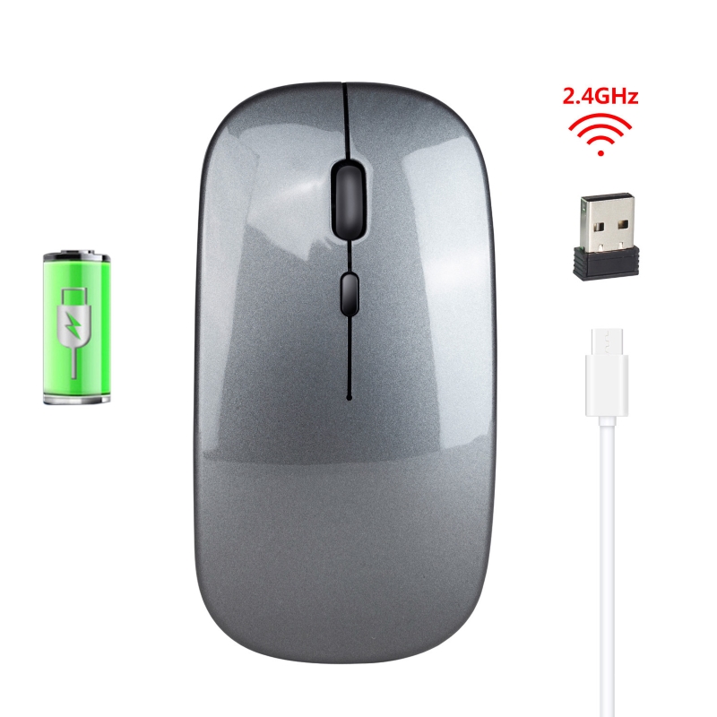 Chuột Không Dây M90G - Bluetooth 5.0 + Wireless 2.4G  - Pin sạc  - Chống ồn