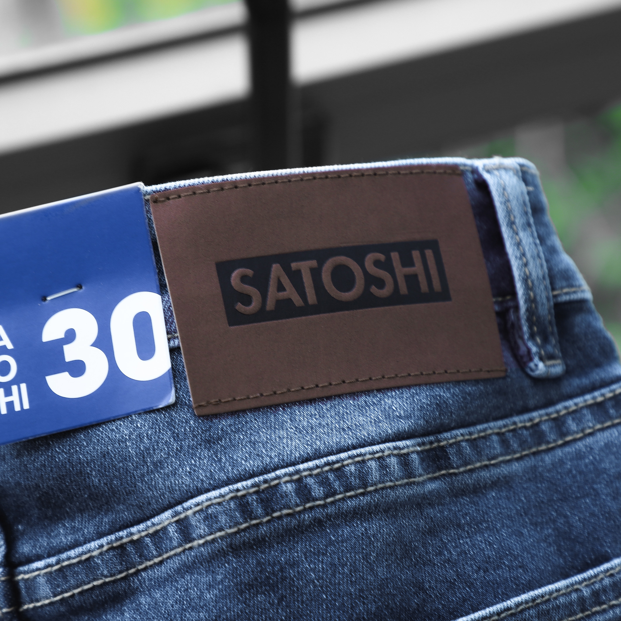 Quần jean nam Satoshi SAQJ49 màu xanh basic wash trẻ trung năng động