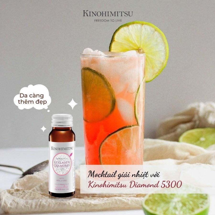 Nước Uống Đẹp Da Bổ Sung Collagen Kinohimitsu Diamond 5300 Hộp 16 chai