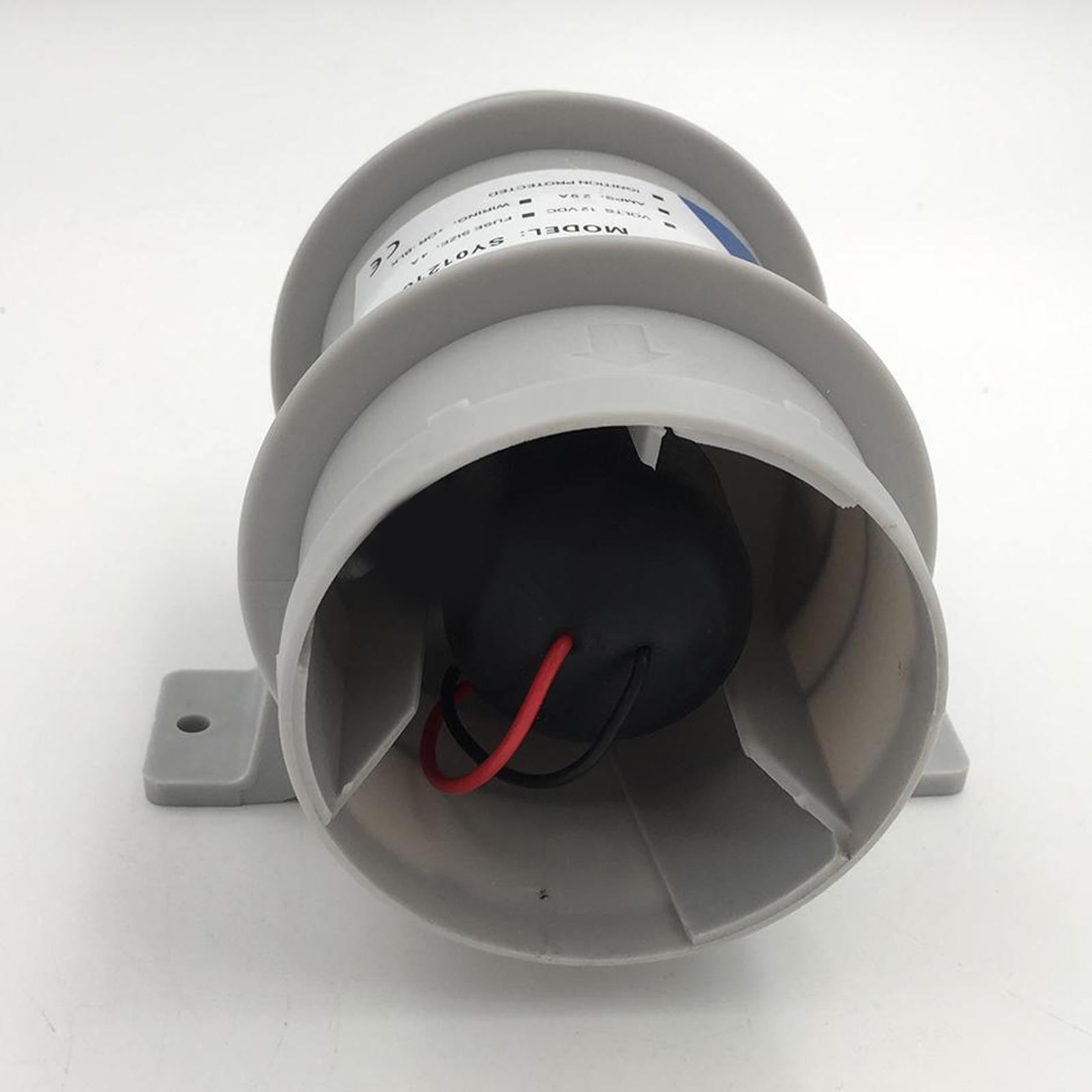Marine 4" Bilge Blower 12 Water Resistant White Suit Boat