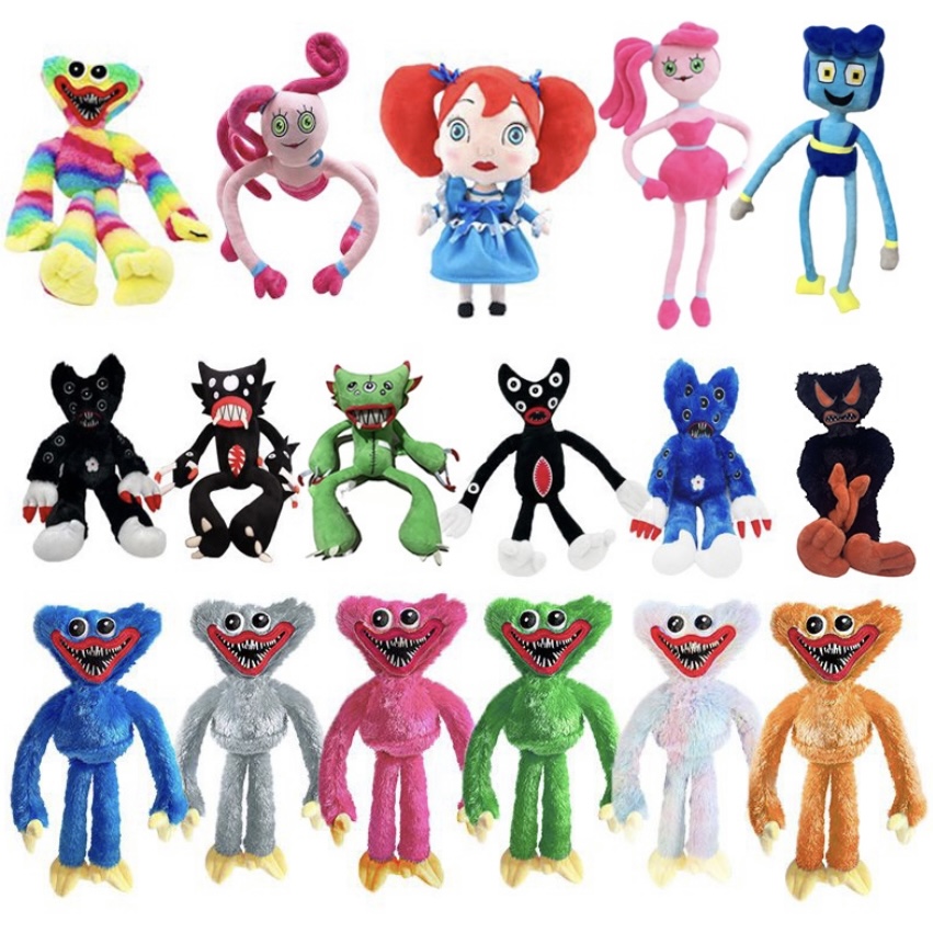 Gấu bông Huggy Wuggy siêu dễ thương – Nhiều mầu - Size 40 cm – Quà tặng thú nhồi bông nhân vật hoạt hình Poppy Playtime – Gối ôm cho bé ngủ ngon