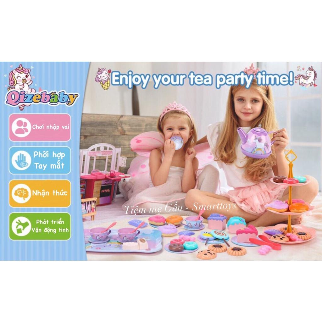 ĐỒ CHƠI HOT NHẤT 2023 BỘ ĐỒ CHƠI CAO CẤP VALY TIỆC TRÀ BÁNH PONY TEA PARTY SET 48PCS CỰC SANG CHẢNH CHO BÉ GÁI