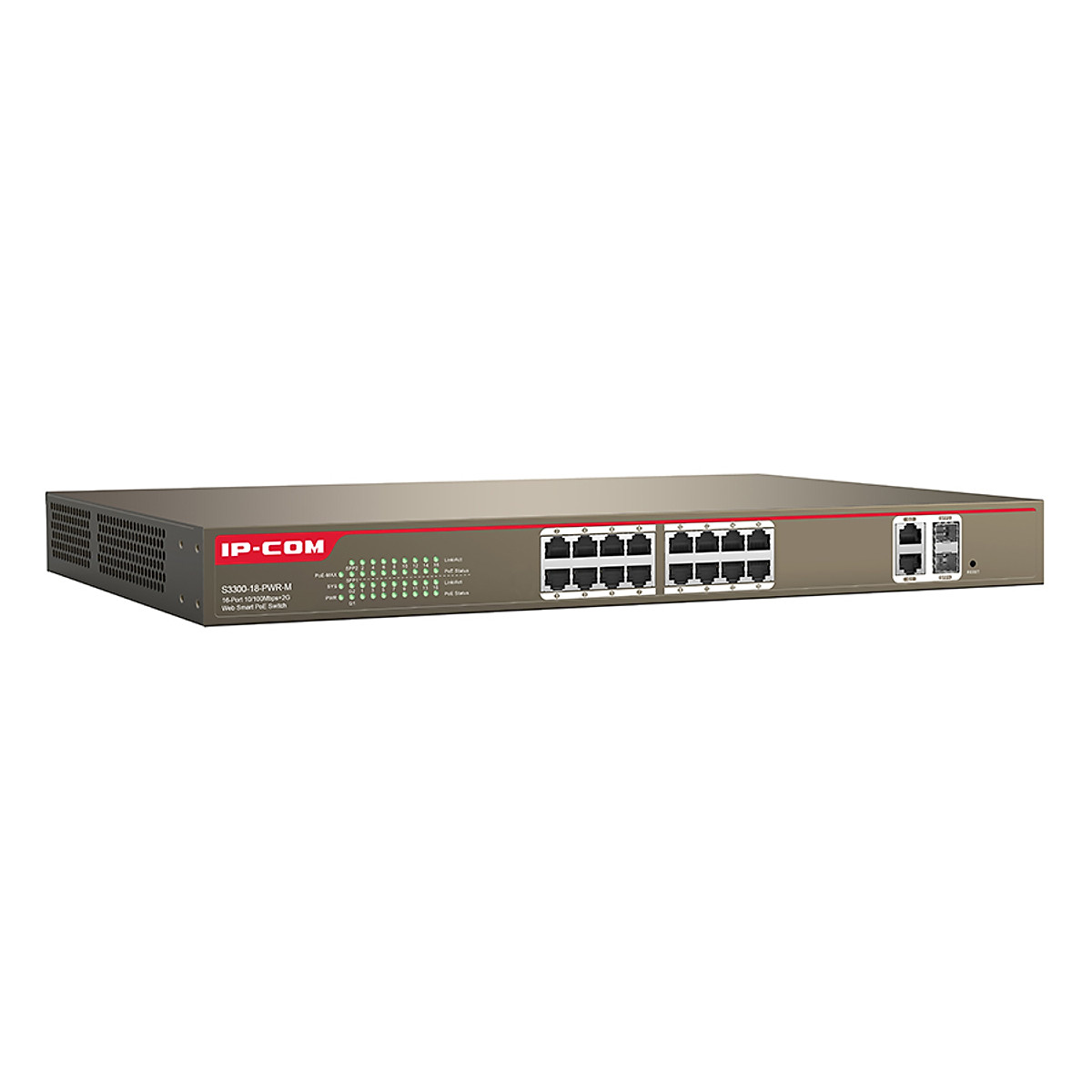 Switch POE 16 Ports 10/100Mbps Rackmount IP-COM S3300-18-PWR-M - Hàng Chính Hãng