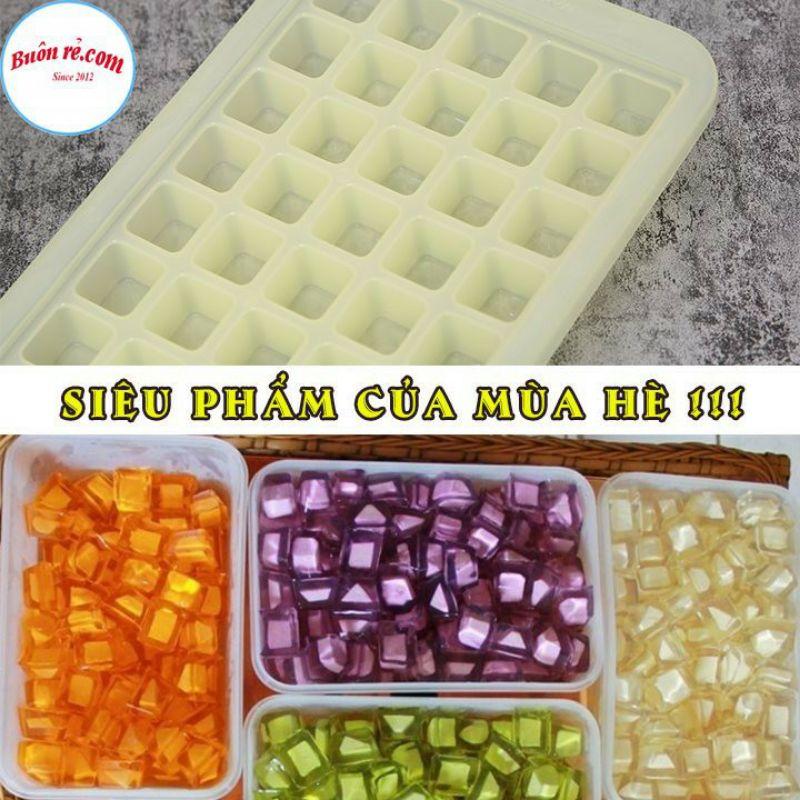 KHAY LÀM THẠCH LÀM ĐÁ TRÒN, VUÔNG VỈ 50 VIÊN