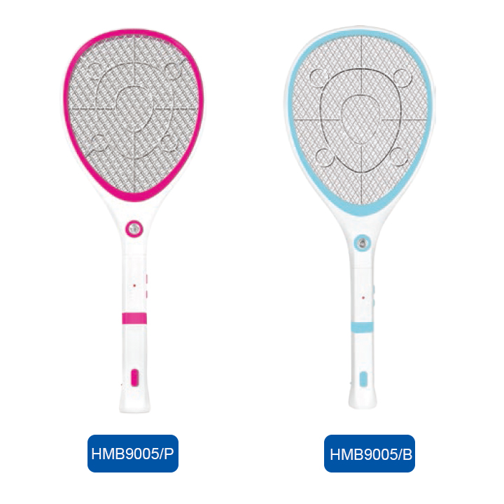Vợt bắt muỗi Roman HMB9005 chính hãng + Diệt muỗi và côn trùng hiệu quả cao + Thâm thiện với môi trường + Gồm 2 màu xanh, hồng bắt mắt