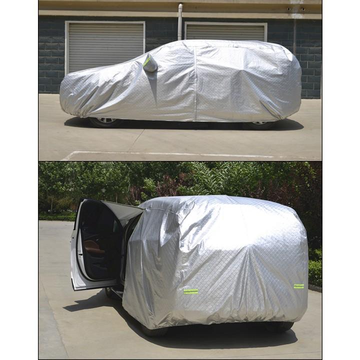 Bạt phủ xe ô tô 5 chỗ Hyundai Kona, Bạt trùm xe SUV cao cấp chất liệu vải PEVA chống nắng mưa không thấm nước