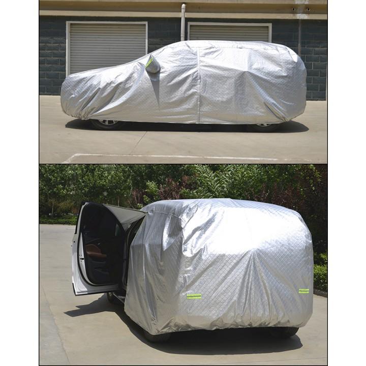 Bạt phủ xe ô tô 5 chỗ Hyundai Tucson, Bạt trùm xe SUV cao cấp chất liệu vải PEVA chống nắng mưa không thấm nước