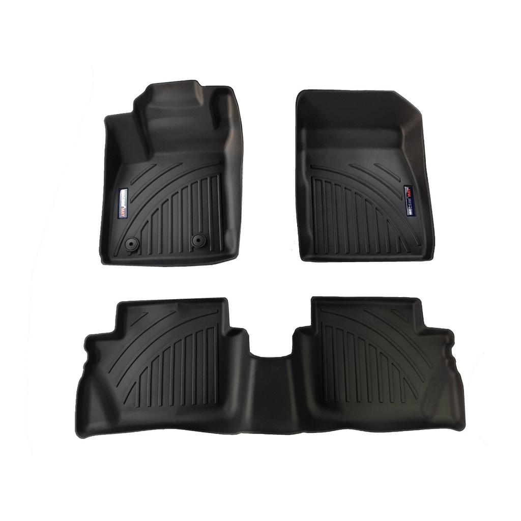 Thảm lót sàn xe ô tô Ford Ecosport 2012+ Nhãn hiệu Macsim chất liệu nhựa TPV cao cấp màu đen(FDW-036)