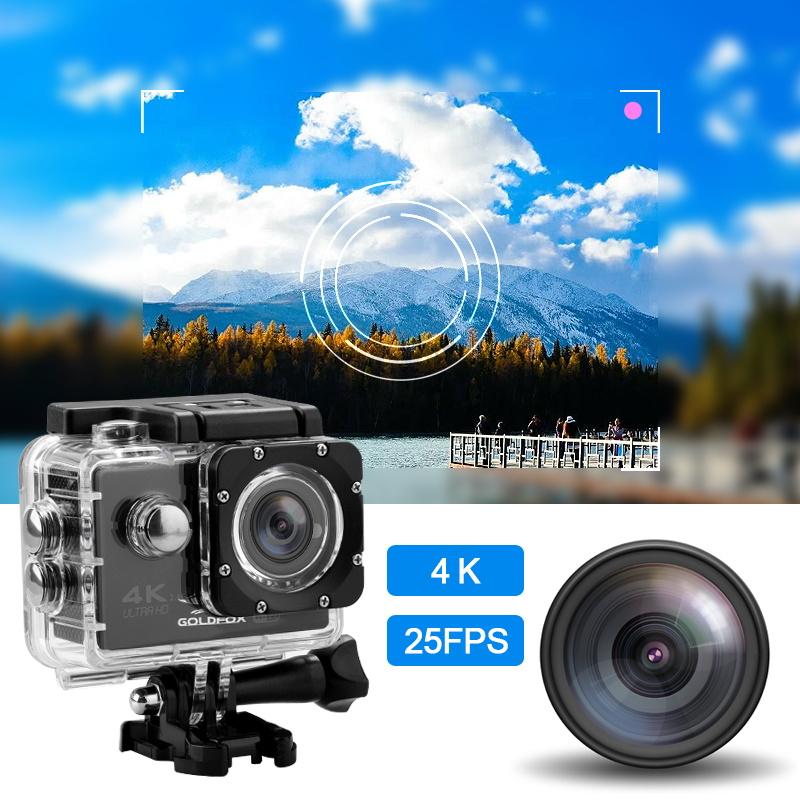 Mới Ultra HD 4K Camera Hành Động WiFi 12MP 2 inch 30M Chống Thấm Nước Pro 170D Camera Lặn Ngoài Trời có Điều Khiển Từ Xa Xe Máy