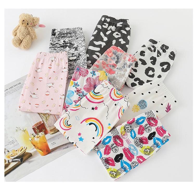 QT1 Size100-150 Quần legging bé gái Thời trang trẻ Em hàng quảng châu