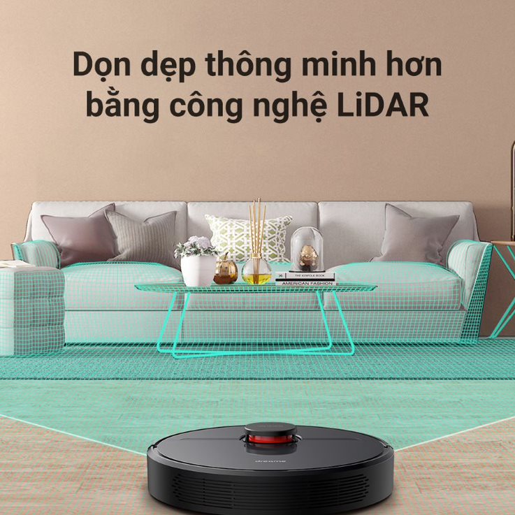 Robot Hút Bụi Lau Nhà Thông Minh Dreame D9 Pro - Lực Hút 4000Pa - Bản Quốc Tế - Hàng chính hãng