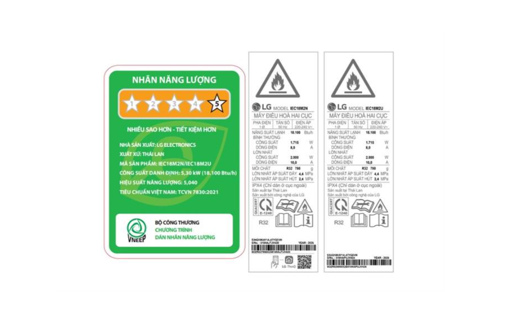 Máy lạnh LG Inverter 2 HP IEC18M2 - Hàng Chính Hãng