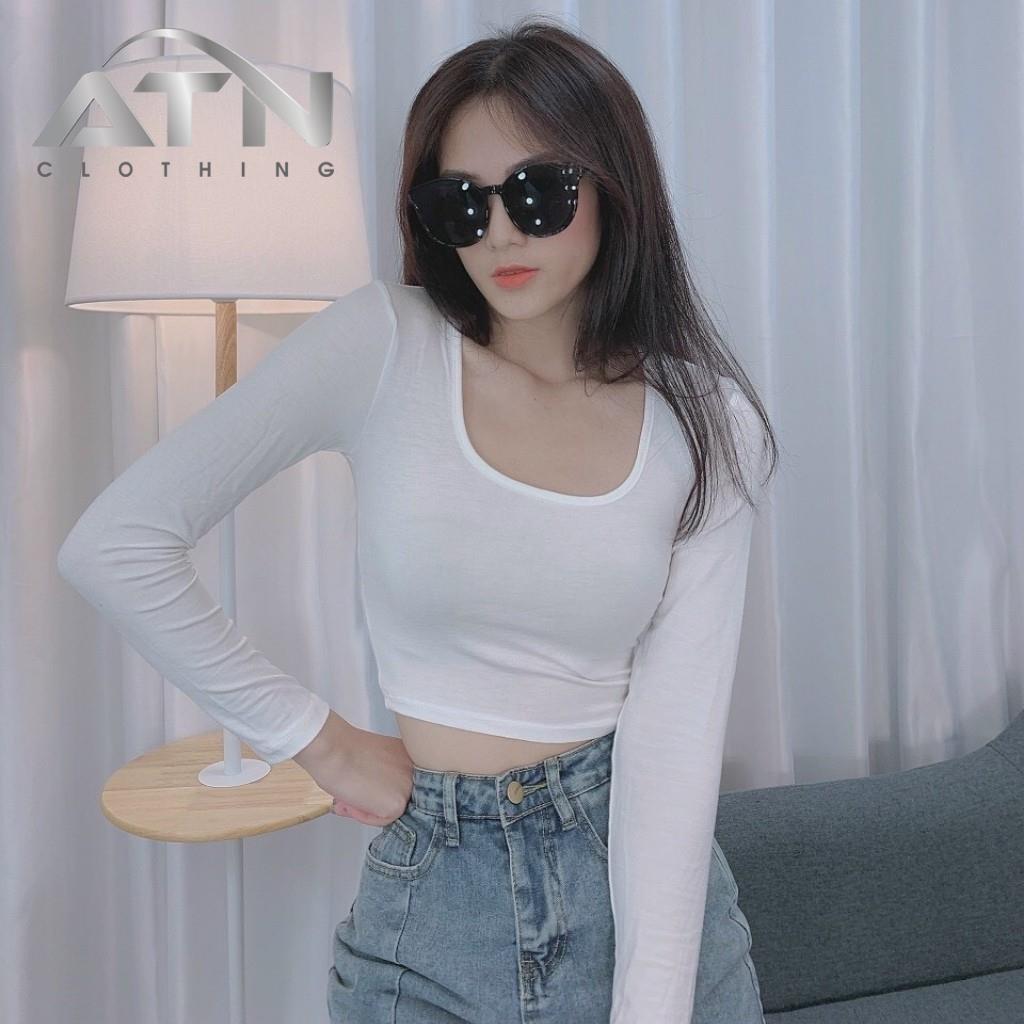 Áo thun nữ dáng croptop body co giãn 4 chiều