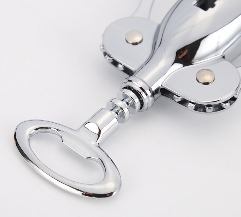 Dụng cụ khui vang inox dày hình cánh bướm cao cấp